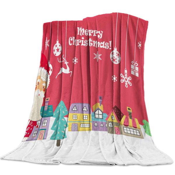 throw blanket for sofa couch- cartoon santa claus and colorful house 59 x 79 inche flannel bed blanket lightweight microfiber
throw blanket for sofa couch- cartoon santa claus and colorful house 59 x 79 inche flannel bed blanket lightweight microfiber