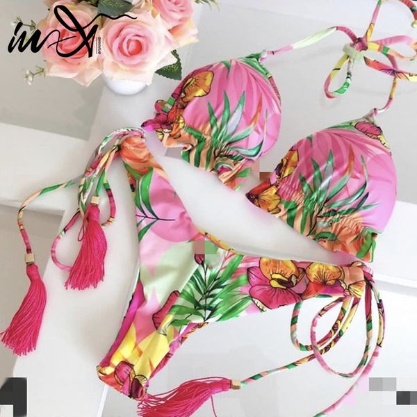in-x tassel swimsuit with flowers push up bikinis 2021 mujer halter swimwear women swimming suit for women swim suit bather, White;black
in-x tassel swimsuit with flowers push up bikinis 2021 mujer halter swimwear women swimming suit for women swim suit bather, White;black