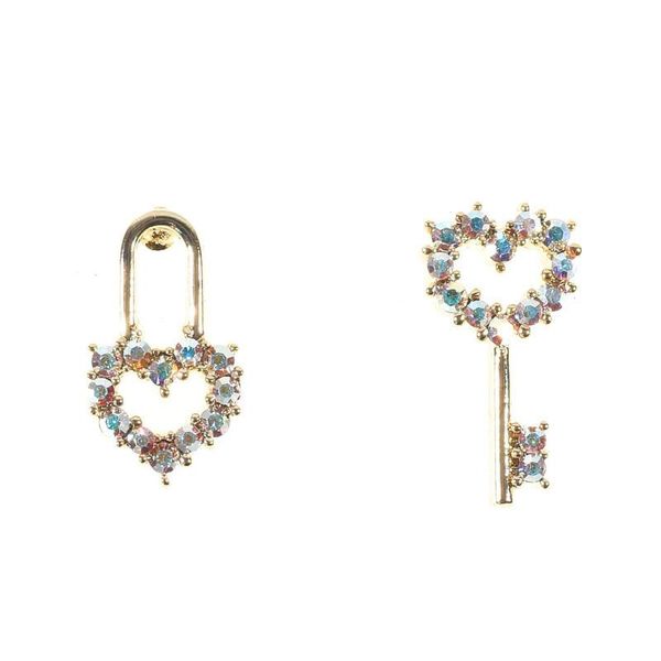 silver needle girl heart love asymmetrical lock stud earrings for women cute sweet fashion fine micro-set diamonds jewelry, Golden;silver
silver needle girl heart love asymmetrical lock stud earrings for women cute sweet fashion fine micro-set diamonds jewelry, Golden;silver