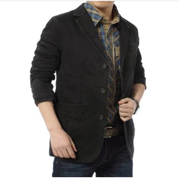 men's suits & blazers blazer men casual cotton denim parka slim fit jackets army green khaki large size m-xxxl 4xl outdoors outwear coa, White;black
men's suits & blazers blazer men casual cotton denim parka slim fit jackets army green khaki large size m-xxxl 4xl outdoors outwear coa, White;black