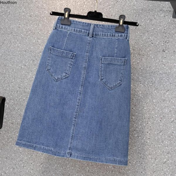 skirts houthion plus size women's denim skirt summer the cowboy mid waist fashion casual split fork pocket, Black
skirts houthion plus size women's denim skirt summer the cowboy mid waist fashion casual split fork pocket, Black