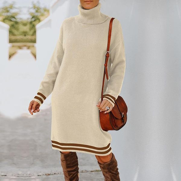 casual dresses autumn knitting dress women long sleeve midi elegant slim striped for clothing streetwear robe, Black;gray
casual dresses autumn knitting dress women long sleeve midi elegant slim striped for clothing streetwear robe, Black;gray