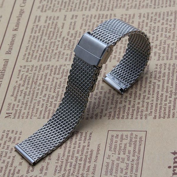 watch bands safety buckle stainless steel mesh watchband for smart watches bracelet accessories 18mm 20mm 22mm, Black;brown
watch bands safety buckle stainless steel mesh watchband for smart watches bracelet accessories 18mm 20mm 22mm, Black;brown