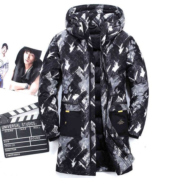 men's hooded long puffer jackets fashion thick warm white duck down overcoats man solid winter jacket male clothing jk-988, Black
men's hooded long puffer jackets fashion thick warm white duck down overcoats man solid winter jacket male clothing jk-988, Black