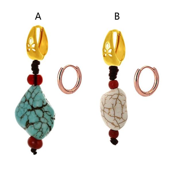 hoop & huggie handmade ethnic tibetan turquoise dangle drop earrings asymmetric resin hook fashion jewelry, Golden;silver
hoop & huggie handmade ethnic tibetan turquoise dangle drop earrings asymmetric resin hook fashion jewelry, Golden;silver