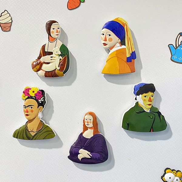 fridge magnets creative 3d mona lisa girl pearl earrings home decor magnet refrigerator kitchen stickers gifts 1pc
fridge magnets creative 3d mona lisa girl pearl earrings home decor magnet refrigerator kitchen stickers gifts 1pc