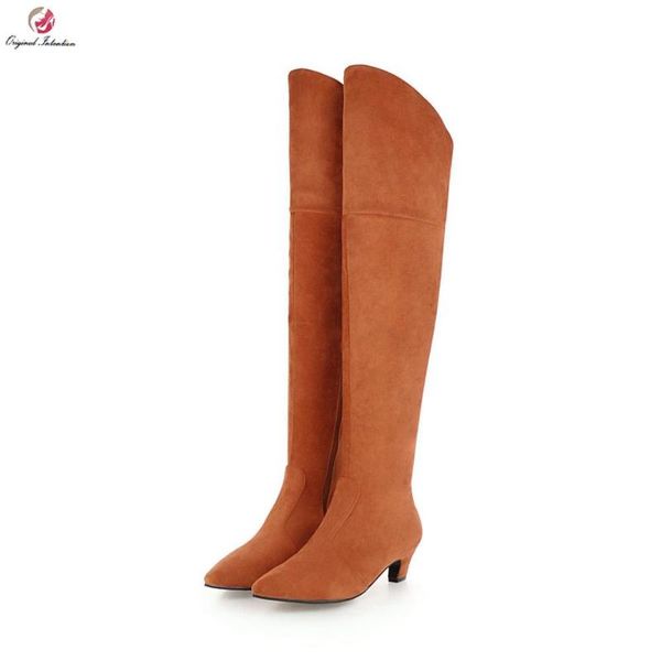boots original intention stylish women over-the-knee pointed toe kitten heels black gray brown shoes woman size 4-16
boots original intention stylish women over-the-knee pointed toe kitten heels black gray brown shoes woman size 4-16