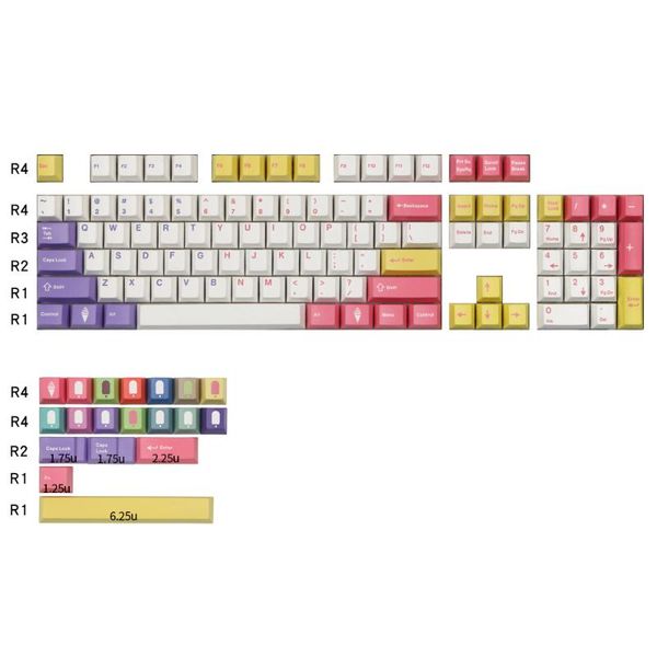 ice cream color design keycaps for cherry mx switch mechanical keyboard 87 104 3000 3850 3800 filco profile pbt key cap keyboards
ice cream color design keycaps for cherry mx switch mechanical keyboard 87 104 3000 3850 3800 filco profile pbt key cap keyboards