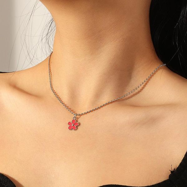 chains fashion round bead clavicle chain necklace spring female womens lovely soft cute oil dripping flower necklaces jewelry for girls, Silver
chains fashion round bead clavicle chain necklace spring female womens lovely soft cute oil dripping flower necklaces jewelry for girls, Silver