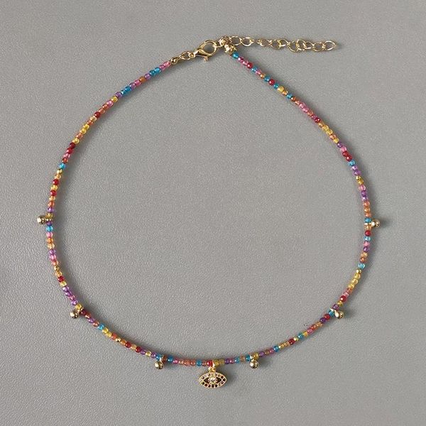 chokers bohemian colorful stone beaded jewelry vintage charm evil eye pendant choker man women statement creative gifts collar 2021, Golden;silver
chokers bohemian colorful stone beaded jewelry vintage charm evil eye pendant choker man women statement creative gifts collar 2021, Golden;silver