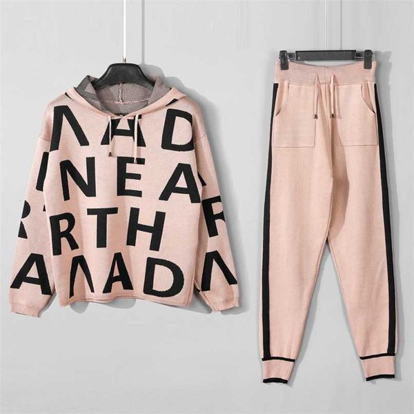 hlbcbg fashion autumn women 2 pieces sets casual letter print patchwork loose knitted sweater shawl scarf wide-leg pants suits 211116, Gray
hlbcbg fashion autumn women 2 pieces sets casual letter print patchwork loose knitted sweater shawl scarf wide-leg pants suits 211116, Gray