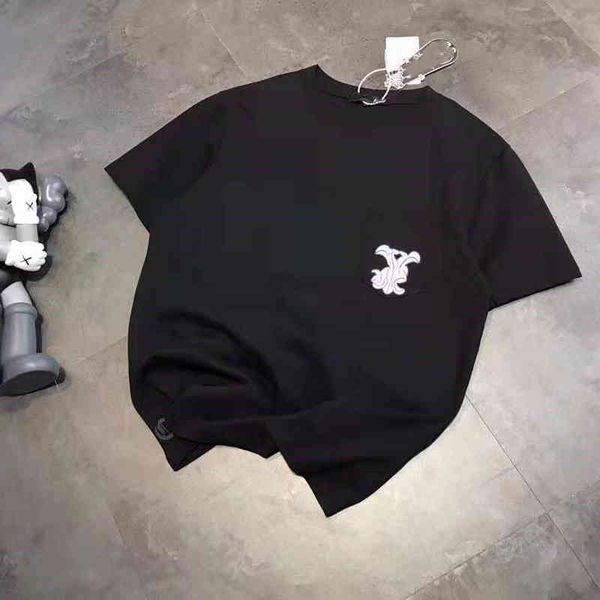 2022 factory wholesale new summer ch + print embroidered horseshoe short sleeve t-shirt for men and women casual loose 072703, White
2022 factory wholesale new summer ch + print embroidered horseshoe short sleeve t-shirt for men and women casual loose 072703, White