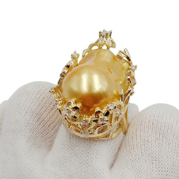 cluster rings golden baroque pearl ring ,100% freshwater ring, big .20x30 mm pearl, plating gold color, Golden;silver
cluster rings golden baroque pearl ring ,100% freshwater ring, big .20x30 mm pearl, plating gold color, Golden;silver