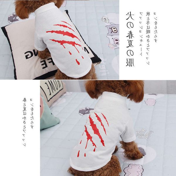 the dog clothes short sleeve pet clothing bomei teddy small dog spring summer thin cat autumn