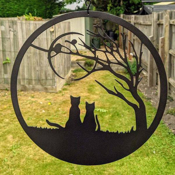 decorative objects & figurines cat pendant decoration crafts metal hanging wind spinner spiral garden courtyard waterproof home
decorative objects & figurines cat pendant decoration crafts metal hanging wind spinner spiral garden courtyard waterproof home
