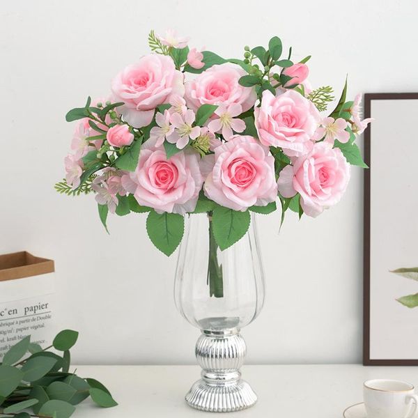 decorative flowers & wreaths 7 roses artificial flower home decoration fake silk wedding hand holding road guide pography
decorative flowers & wreaths 7 roses artificial flower home decoration fake silk wedding hand holding road guide pography