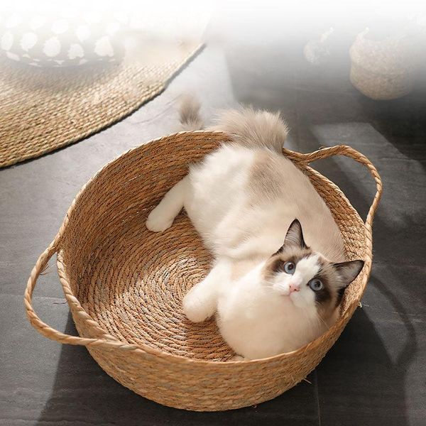 cat beds & furniture bed hand woven rattan soft cats basket round pet sleeping nest breathable cool supplies
cat beds & furniture bed hand woven rattan soft cats basket round pet sleeping nest breathable cool supplies