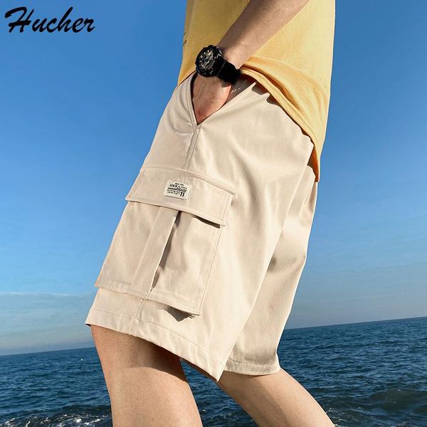 men's shorts huncher mens cargo men 2021 summer side pockets hip hop short pants male japanese streetwear casual khaki for, White;black
men's shorts huncher mens cargo men 2021 summer side pockets hip hop short pants male japanese streetwear casual khaki for, White;black