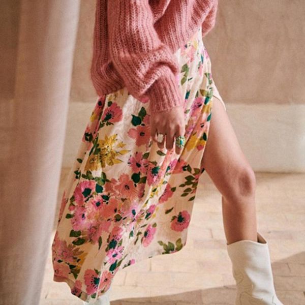 skirts glow pleated midi skirt women summer high waist split hem floral flowers dignified elegant long jupe femme, Black
skirts glow pleated midi skirt women summer high waist split hem floral flowers dignified elegant long jupe femme, Black