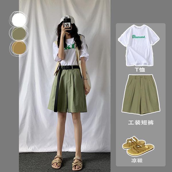 women's pants & capris plus size summer 2021 casual cargo half with belt high waist chic wide leg pant elegant loose trousers pocket u4, Black;white
women's pants & capris plus size summer 2021 casual cargo half with belt high waist chic wide leg pant elegant loose trousers pocket u4, Black;white