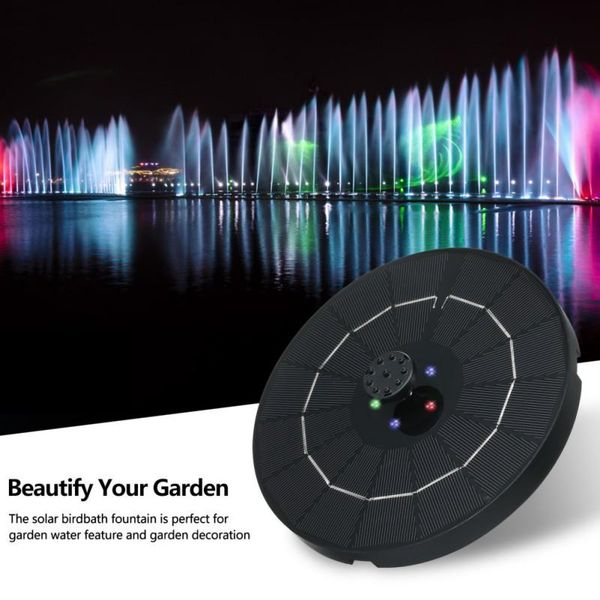 3.8w solar powered fountain pump with night colorful breathing lights for bird bath pond pool fish tank aquarium and garden decorations
3.8w solar powered fountain pump with night colorful breathing lights for bird bath pond pool fish tank aquarium and garden decorations