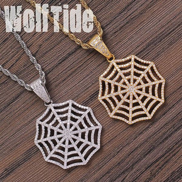 pendant necklaces hip hop bling iced out cubic zirconia spider web necklace for men and women personalized rapper jewelry collar gifts, Silver
pendant necklaces hip hop bling iced out cubic zirconia spider web necklace for men and women personalized rapper jewelry collar gifts, Silver