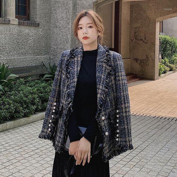 women's jackets high-end women tweed nail beads short autumn coat abrigos mujer invierno 2021 korean long sleeve jacket casaco feminino, Black;brown
women's jackets high-end women tweed nail beads short autumn coat abrigos mujer invierno 2021 korean long sleeve jacket casaco feminino, Black;brown