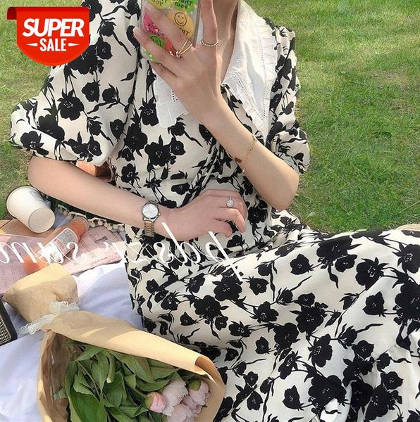 french retro floral skirt dress women's temperament short waist slim long a-line tide #ld9z, Black;gray
french retro floral skirt dress women's temperament short waist slim long a-line tide #ld9z, Black;gray