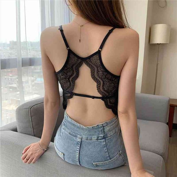 hollow out lace women camis padding backless white and black tanks crop for female
hollow out lace women camis padding backless white and black tanks crop for female