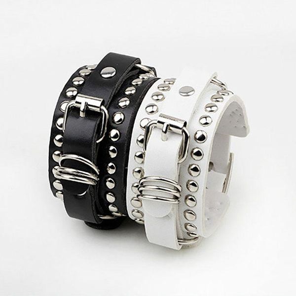 charm bracelets punk rock pin buckle multilayer leather vintage wide wristband snap button & bangles for women, Golden;silver
charm bracelets punk rock pin buckle multilayer leather vintage wide wristband snap button & bangles for women, Golden;silver