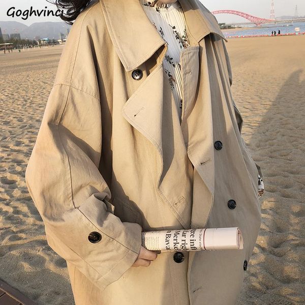 women's trench coats women trench spring windbreaker double breasted solid long coats loose trendy chic leisure all-match student, Tan;black
women's trench coats women trench spring windbreaker double breasted solid long coats loose trendy chic leisure all-match student, Tan;black