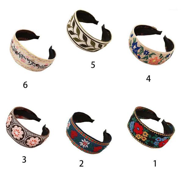 ethnic style women wide headband colorful floral embroidered vintage hair hoop lx9e1
ethnic style women wide headband colorful floral embroidered vintage hair hoop lx9e1