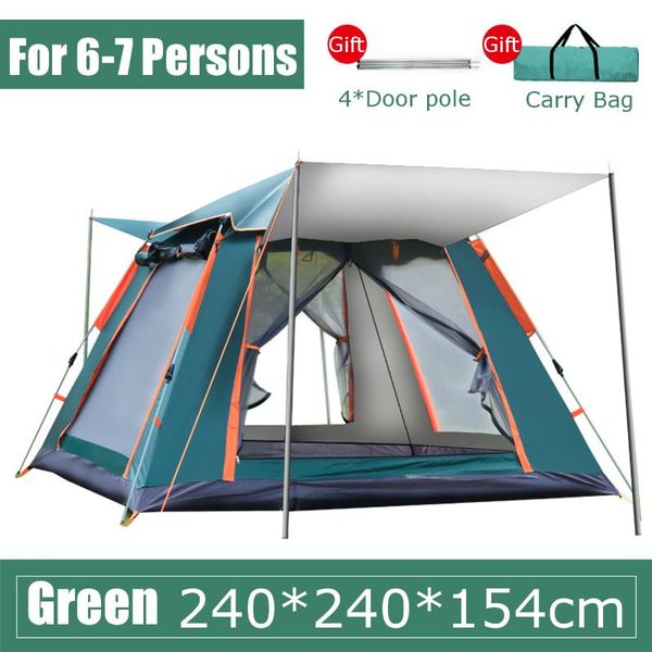 tents and shelters 6-7 people fully automatic camping tent windproof waterproof pops-up family outdoor instant setup 4 season
tents and shelters 6-7 people fully automatic camping tent windproof waterproof pops-up family outdoor instant setup 4 season