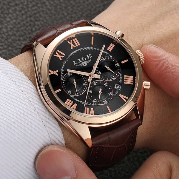 lige brand mens dress quartz watch men waterproof fashion casual sports watches man leather wristwatches relogio masculino 210527, Slivery;brown
lige brand mens dress quartz watch men waterproof fashion casual sports watches man leather wristwatches relogio masculino 210527, Slivery;brown