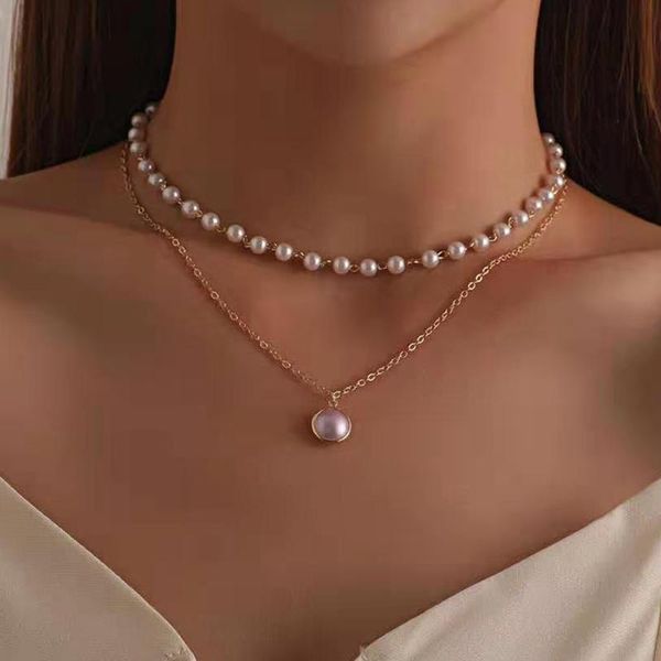 chokers vintage pearl pendant necklace for women simple design cute ins wind temperament clavicle chain 2021 fashion jewelry accessories, Golden;silver
chokers vintage pearl pendant necklace for women simple design cute ins wind temperament clavicle chain 2021 fashion jewelry accessories, Golden;silver
