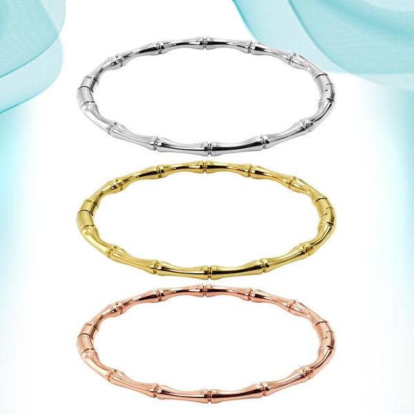 bangle women's stainless steel bracelets buckle creative hand ornaments solid female bamboo making charms for jewelry, Black
bangle women's stainless steel bracelets buckle creative hand ornaments solid female bamboo making charms for jewelry, Black