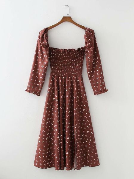 casual dresses 2021 fashion women flowers print boho dress puff long sleeve square collar ladies vintage, Black;gray
casual dresses 2021 fashion women flowers print boho dress puff long sleeve square collar ladies vintage, Black;gray