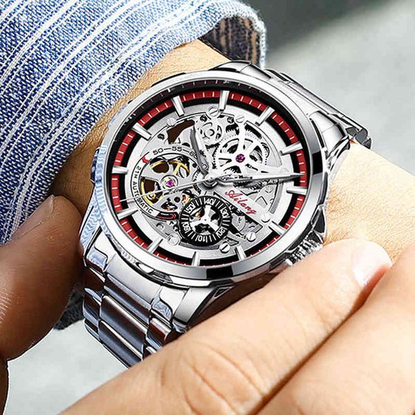 ailang luxe water-tight automatic men women mechanical watches car date fully steel business mark man 2021, Slivery;brown
ailang luxe water-tight automatic men women mechanical watches car date fully steel business mark man 2021, Slivery;brown