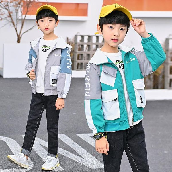 jackets with pocket spring autumn boy coat overcoat kids teenage gift children clothes formal school high quality, Blue;gray 
jackets with pocket spring autumn boy coat overcoat kids teenage gift children clothes formal school high quality, Blue;gray
