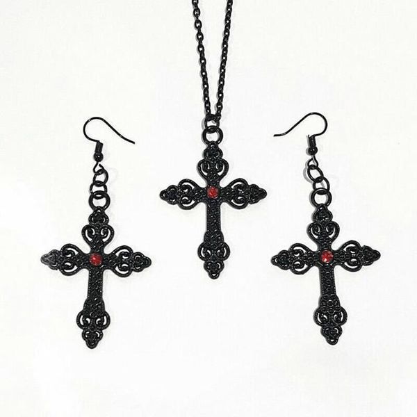 dangle & chandelier black alloy cross necklace ear crochet adornment and gothic charm ornate big pendant jewelry valentines gift women 2021, Silver
dangle & chandelier black alloy cross necklace ear crochet adornment and gothic charm ornate big pendant jewelry valentines gift women 2021, Silver