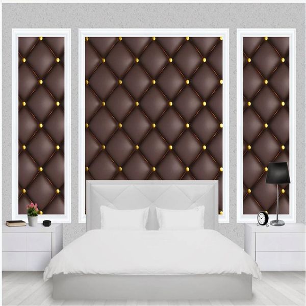 luxury customized wallpaper artificial leather stitching 3d european soft package background wal
luxury customized wallpaper artificial leather stitching 3d european soft package background wal