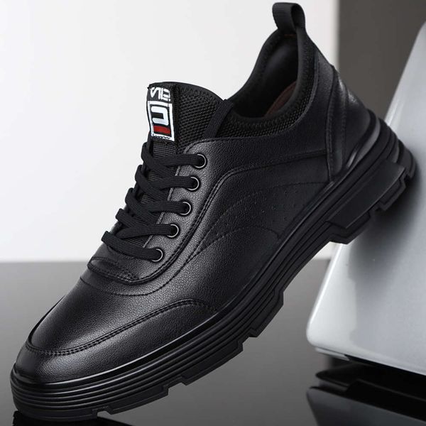 casual shoes spring and autumn leather shoes men's versatile trend korean casual breathable soft sole business 5hbo uldl, Black
casual shoes spring and autumn leather shoes men's versatile trend korean casual breathable soft sole business 5hbo uldl, Black