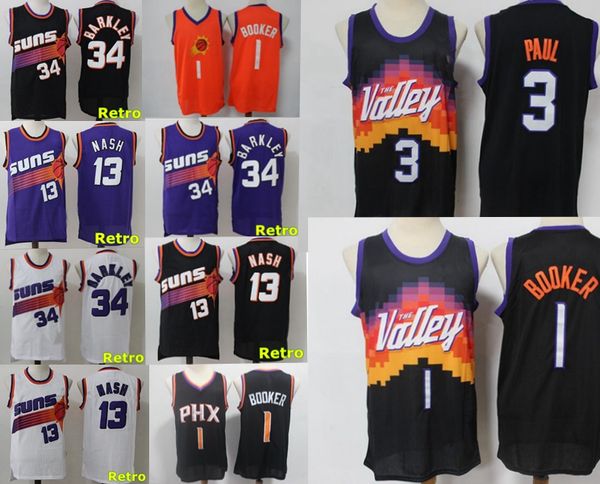 devin 1 booker steve 13 nash chris 3 paul 34 barkley jersey ncaa 2021 basketball jerseys retro purple white black color stitched size s-xxxl, Black;red
devin 1 booker steve 13 nash chris 3 paul 34 barkley jersey ncaa 2021 basketball jerseys retro purple white black color stitched size s-xxxl, Black;red