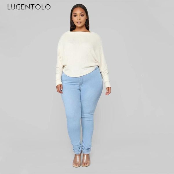 lugentolo women jeans large size fashion ultra-stretch denim skinny pants solid color female casual pencil women's, Blue
lugentolo women jeans large size fashion ultra-stretch denim skinny pants solid color female casual pencil women's, Blue