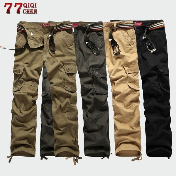 men's pants casual cargo men tactical multi-pocket overalls male combat cotton loose slacks trousers army military work straight, Black
men's pants casual cargo men tactical multi-pocket overalls male combat cotton loose slacks trousers army military work straight, Black