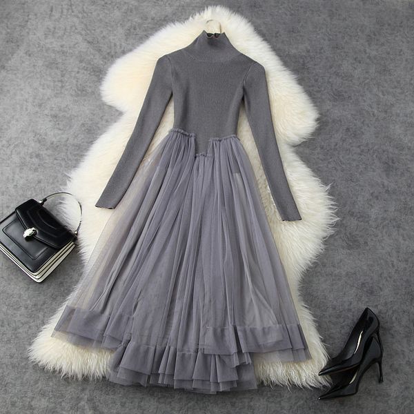 casual dresses fall winter long sleeve stand collar black / gray pure color knitted panelled mid-calf dress elegant mn09t11542 gkp0
casual dresses fall winter long sleeve stand collar black / gray pure color knitted panelled mid-calf dress elegant mn09t11542 gkp0