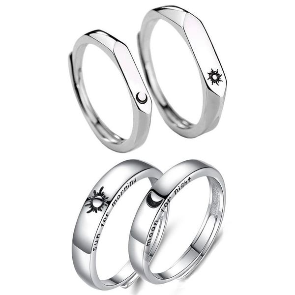 pair sun moon lovers rings set valentine's day gifts couple promise wedding bands men women jewelry, Slivery;golden
pair sun moon lovers rings set valentine's day gifts couple promise wedding bands men women jewelry, Slivery;golden