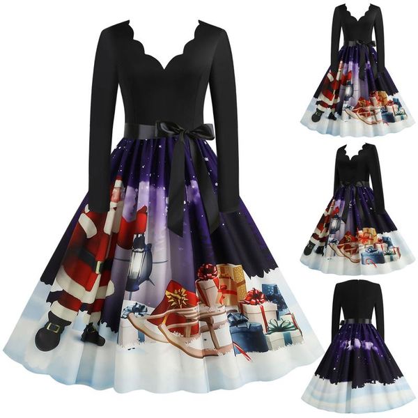 casual dresses vestidos 2021 women winter christmas clothing 50s vintage santa claus star ball print dress party long sleeve midi #8, Black;gray
casual dresses vestidos 2021 women winter christmas clothing 50s vintage santa claus star ball print dress party long sleeve midi #8, Black;gray