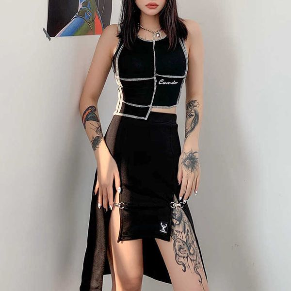 fashion skirts women's autumn 2021 solid color metal wind hook irregular split, Black
fashion skirts women's autumn 2021 solid color metal wind hook irregular split, Black