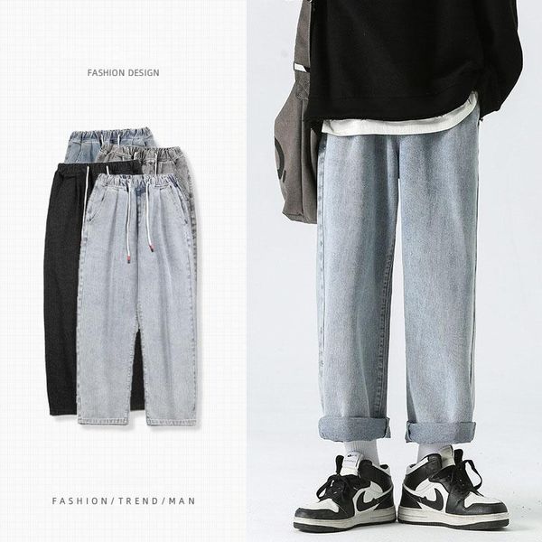men's jeans fashion mens vintage washed hip hop loose straight fit denim pants harajuku urban style dad jean trousers male, Blue
men's jeans fashion mens vintage washed hip hop loose straight fit denim pants harajuku urban style dad jean trousers male, Blue
